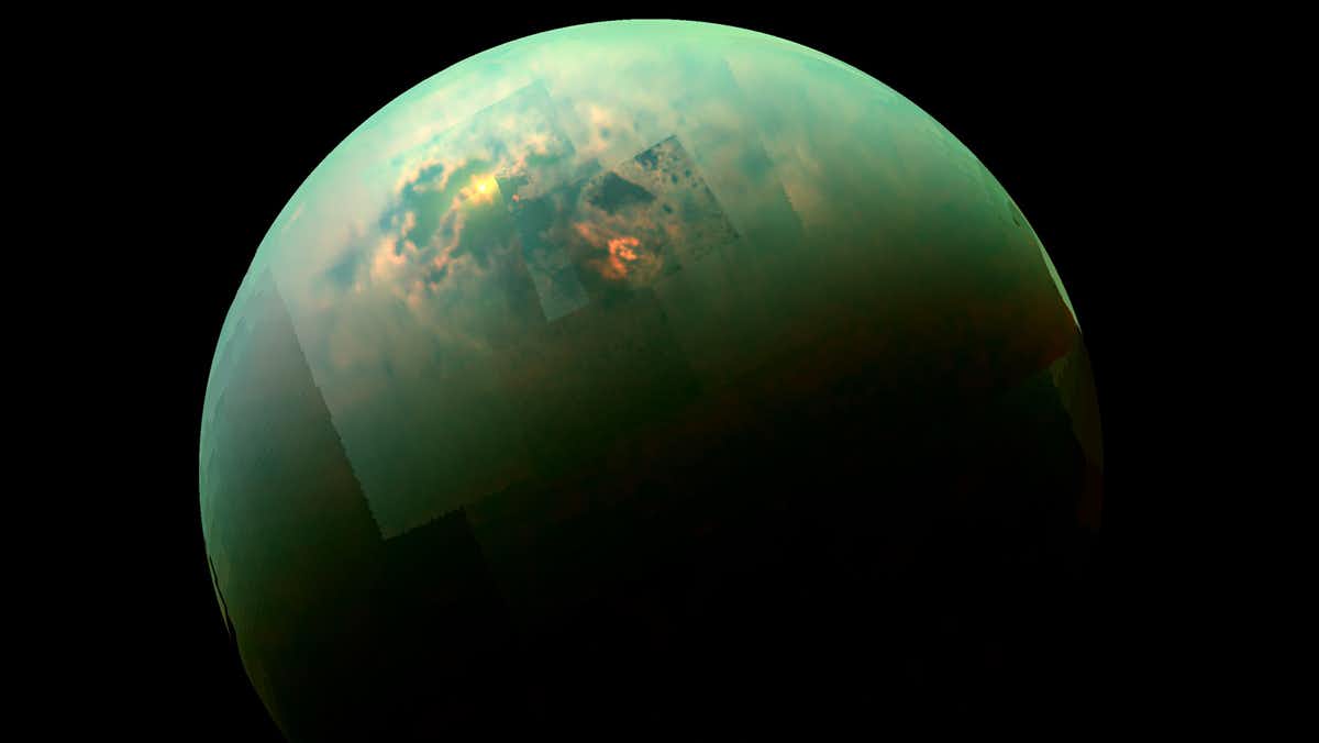  Titan imaged by Cassini.