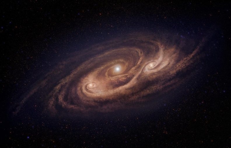 Artist’s impression of the monster galaxy