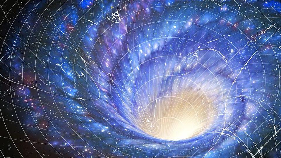 Is time travel possible? With a large enough wormhole, such as one created by a supermassive black hole connected to its negative mass/energy counterpart, it just might be.