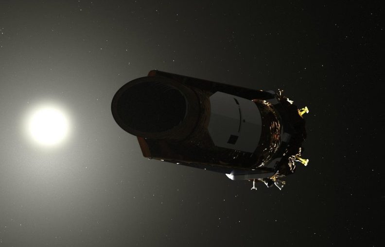 An illustration of the Kepler space telescope.