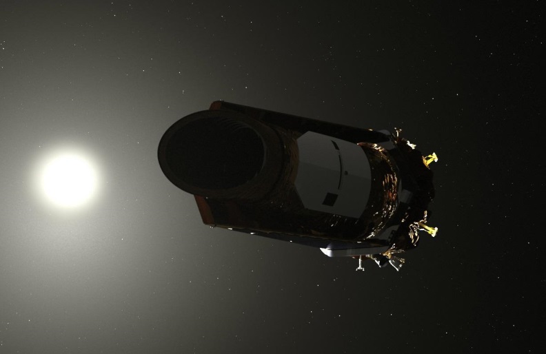 An illustration of the Kepler space telescope.