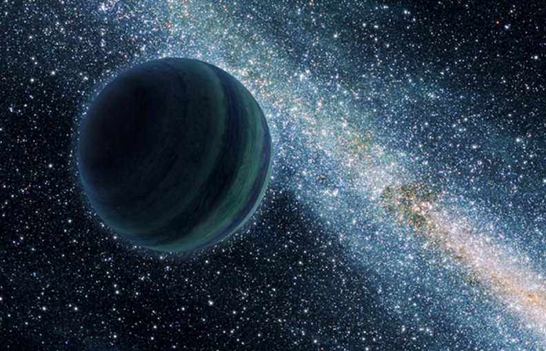 Our solar system might have once ejected a giant planet that now wanders among the stars, much like the lonely world illustrated here.