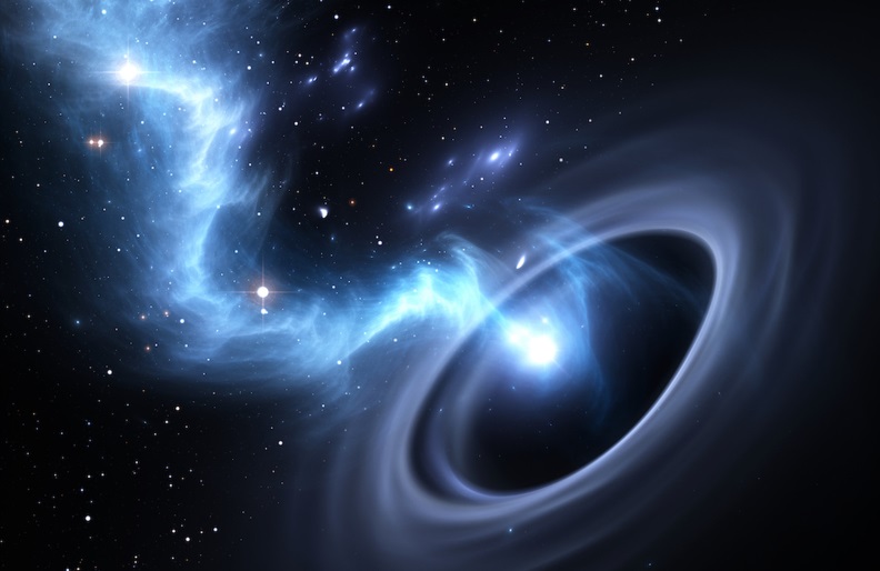 Black holes may not have singularities at their center. Instead, the matter they suck in may be spit out across the universe at some time in the future, a new theory suggests.
