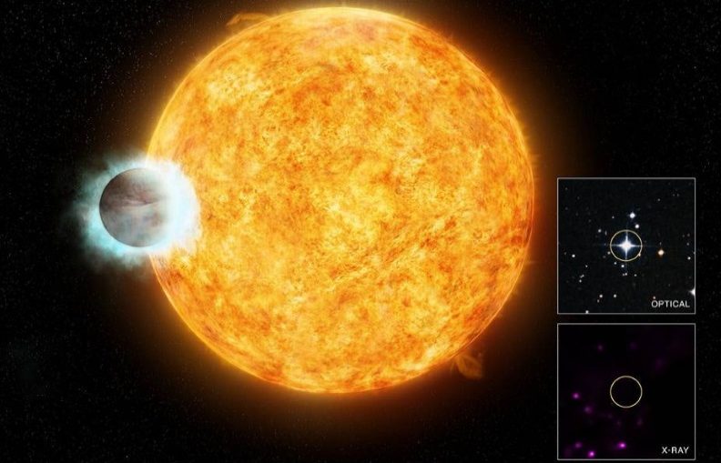 A NASA team has recreated the atmosphere of a "hot Jupiter" exoplanet, similar to this artist's rendition of WASP-18b