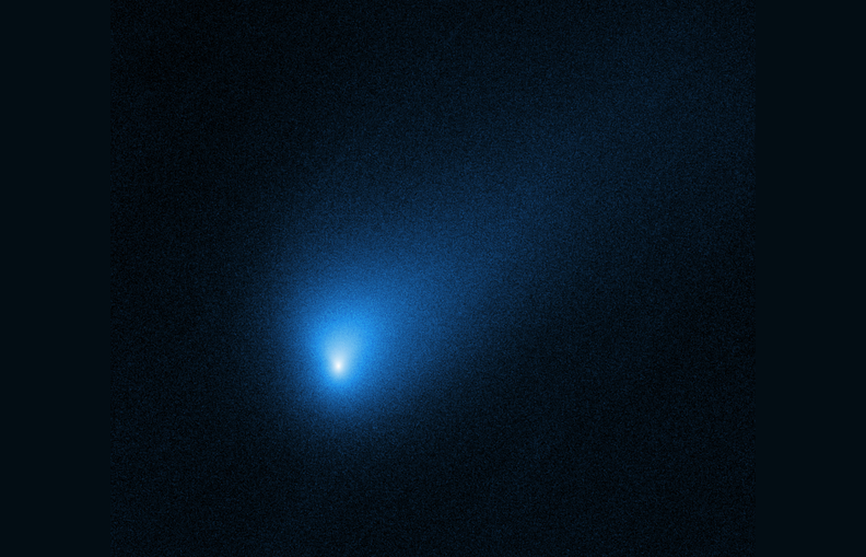 A Hubble Space Telescope image of comet 2I/Borisov, the second confirmed interstellar object to enter our solar system.
