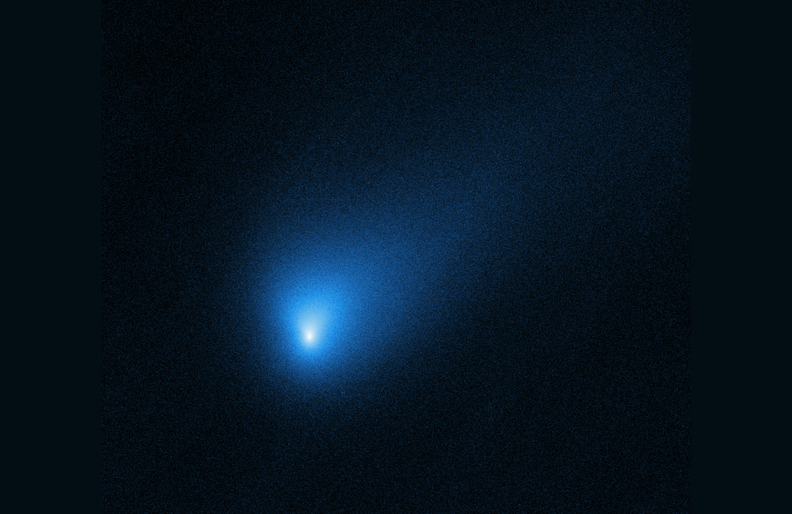 A Hubble Space Telescope image of comet 2I/Borisov, the second confirmed interstellar object to enter our solar system.